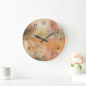 Artsy Autumn Abstract Große Wanduhr (Zuhause)