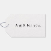 Artsy Baby Shower Geschenkanhänger (Rückseite Horizontal)