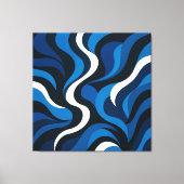 Artsy Blue Wall Decor Leinwanddruck (Vorderseite)