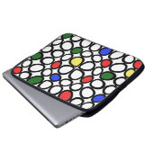 Artsy Circles Fun Laptop Cover Sleeve (Vorne Knopf)
