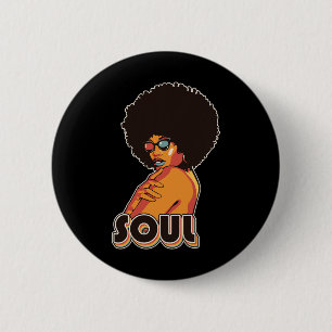 Artsy Damen Funk Vintage 70er Kostüm Afro Soul Mu Button