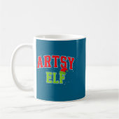Artsy Elf Christmas Family Matching Group Xmas Act Kaffeetasse (Links)