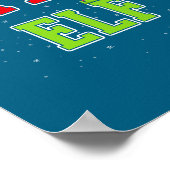 Artsy Elf Christmas Family Matching Group Xmas Act Poster (Ecke)