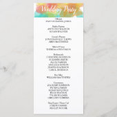 Artsy Gouache Watercolors Geometric  Program Programm (Rückseite)