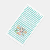 Artsy Mermaid on Blue Stripes Serviette (Ecke)