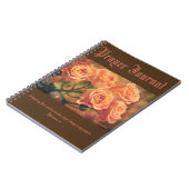 Artsy Orange Roses Prayer Journal Notizblock (Linke Seite)
