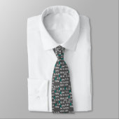Artsy Pharmacist Abbreviations Tie Grey Krawatte (Gebunden)