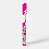 Artsy Pink Owl & Flowers Phone Case iPhone Hülle (Rechte Seite)