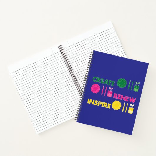 Artsy Spring Knolling Spiral Notizbuch (Innenseite)