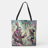 Artsy Vintage Alice in Wonderland Illustration  Tasche (Vorderseite)