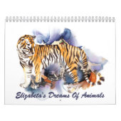 Artsy Watercolor Animals Personalized Kalender (Titelbild)