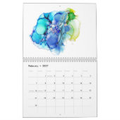 Artsy Watercolor Animals Personalized Kalender (Feb 2027)