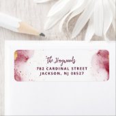 Artsy Watercolor Return Address (Insitu)