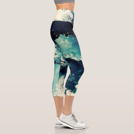 Artsy yoga pants capri leggings