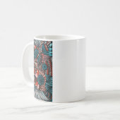 Artsy Zentangle Neurographica Muster Kaffeetasse - (Vorderseite Links)