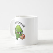 Artsychoke Funny Veggie Artichoke Pun Kaffeetasse (Vorderseite Links)