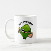 Artsychoke Funny Veggie Artichoke Pun Kaffeetasse (Links)