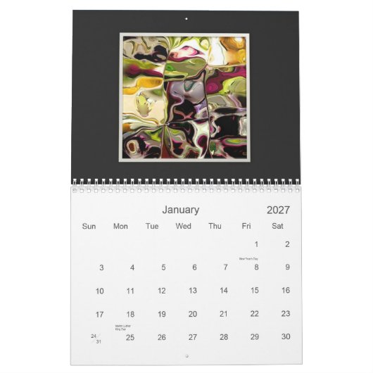 ArtSylvia abstrakter Sammlungs-Kalender 2012 Kalender (Jan 2027)