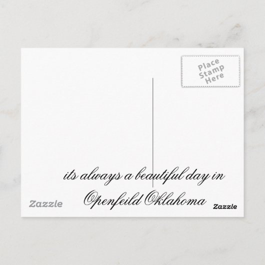 Artwork 011, Regen ... Postkarte (Rückseite)