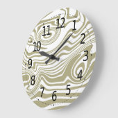 Artwork aus abstraktem Marmor | Acryl Wanduhren (Winkel)