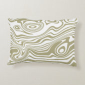 Artwork aus abstraktem Marmor | Dekokissen (Rückseite)