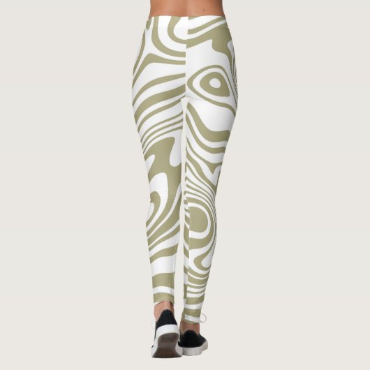 Artwork aus abstraktem Marmor | Leggings (Rückseite)