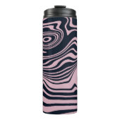 Artwork aus abstraktem Marmor | Thermobecher Thermosbecher (Vorderseite)