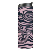 Artwork aus abstraktem Marmor | Thermobecher Thermosbecher (Nach links gedreht)