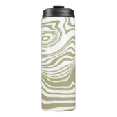 Artwork aus abstraktem Marmor | Thermobecher Thermosbecher (Vorderseite)