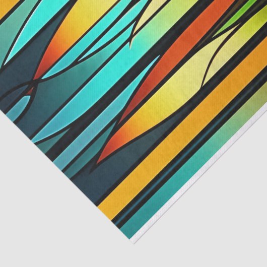 Artwork aus gefestigtem Glas Seidenpapier (Ausschnitt)