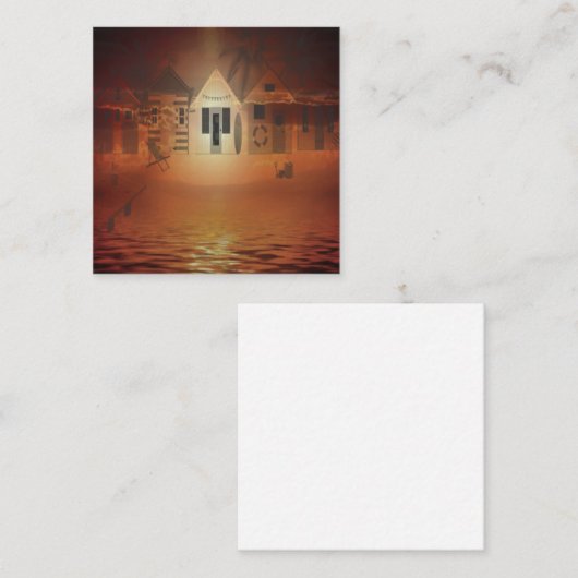 Artwork der Ferienhäuser Begleitkarte (Vorne/Hinten)