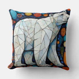 Artwork des geometrischen Polars Kissen