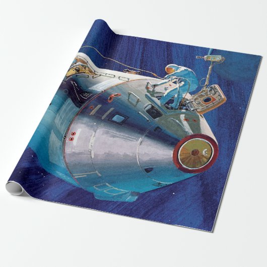 Artwork des NASA Apollo 15 Command Service Module Geschenkpapier (Ungerollt)