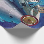 Artwork des NASA Apollo 15 Command Service Module Geschenkpapier (Ecke)