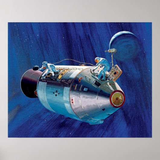 Artwork des NASA Apollo 15 Command Service Module Poster (Vorne)