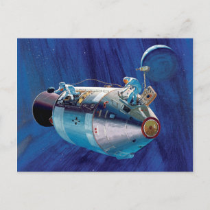 Artwork des NASA Apollo 15 Command Service Module Postkarte