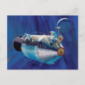 Artwork des NASA Apollo 15 Command Service Module Postkarte (Vorderseite)