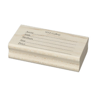 Artwork Display Label Template Gummistempel