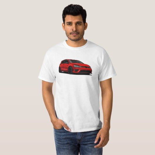 Artwork Grafische deutsche rote ikonische Hitzesch T-Shirt (Vorne ganz)