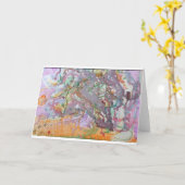 Artwork greeting card karte (Gelbe Blume)