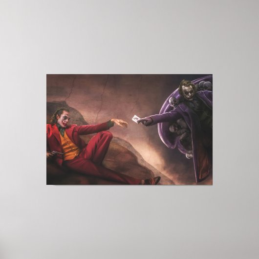 Artwork Joker Premium Wrapped Canvas (Gloss) Leinwanddruck (Vorderseite)