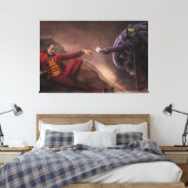 Artwork Joker Premium Wrapped Canvas (Gloss) Leinwanddruck (Insitu (Schlafzimmer))