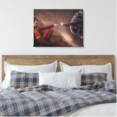 Artwork Joker Premium Wrapped Canvas (Gloss) Leinwanddruck (Insitu (Schlafzimmer))