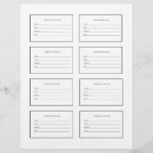 Artwork Labels for Art Shows and Exhibitions (Vorderseite)