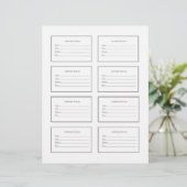 Artwork Labels for Art Shows and Exhibitions (Stehend Vorderseite)