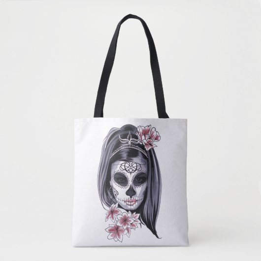 Artwork Maske Make Up Goth Girl Tasche (Vorderseite)