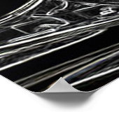 Artwork of Old Harley Motorcycle - Vietnam Memory Poster (Ecke)