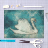 Artwork Swan Decoupage Tissue Paper Seidenpapier (Handwerk)