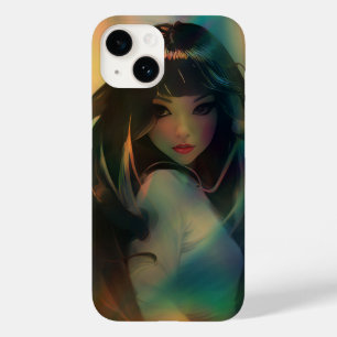 Artwork von Anime Girl umgeben von Rainbow Light Case-Mate iPhone 14 Hülle