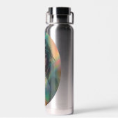 Artwork von Anime Girl umgeben von Rainbow Light Trinkflasche (Rückseite)